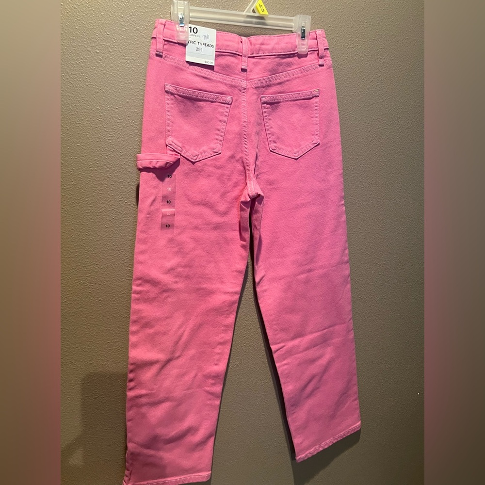 Epic Threads Pink Straight Leg Women's Jeans